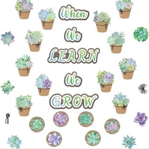 Succulent wall decor 88 pieces New Billboard Teacher